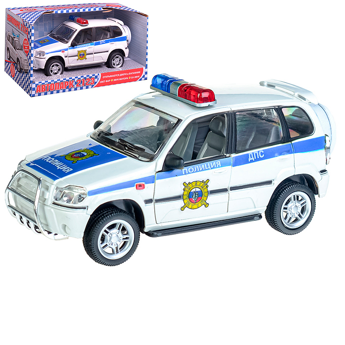 Машина 9079-F "Автопарк. Полиция" на батарейках, в коробке Машина 9079-F "Автопарк. Полиция" на батарейках, в коробке