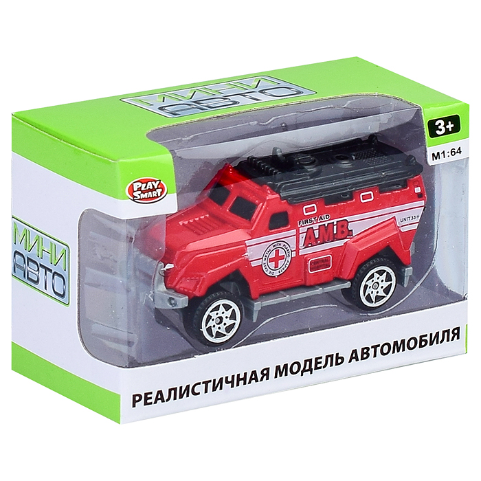 Машина 6391-4 "Мини Авто" в ассортименте, в коробке
