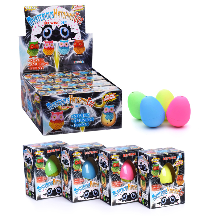 Игрушка-сюрприз 1534 "Сова" в яйце (растущее животное)