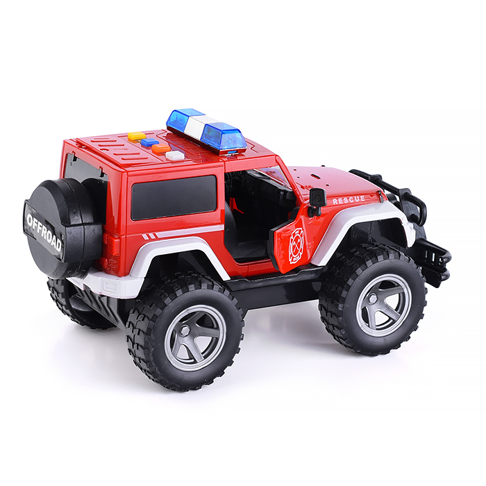 Машина WY392B "Полиция" 1:16 (свет, звук) в коробке (красный)