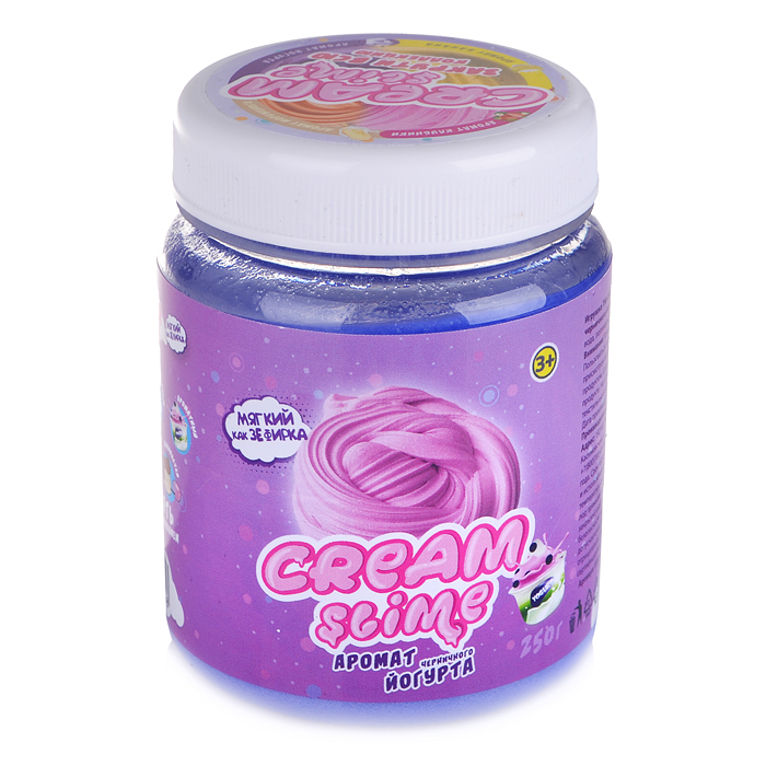 Игрушка Cream-Slime с ароматом черничного йогурта, 250 г 