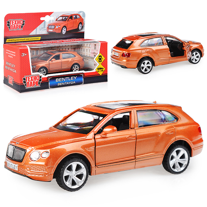 Машина металл Bentley Bentayga 1:45, (открыв. двери) инерц., в коробке