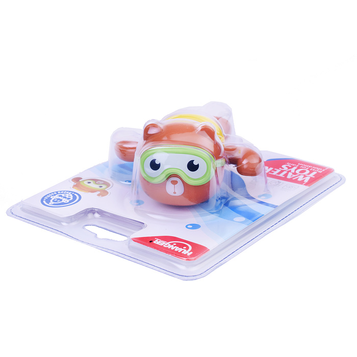 Игрушка для купания HE8053 "Мишка плавец" на листе
