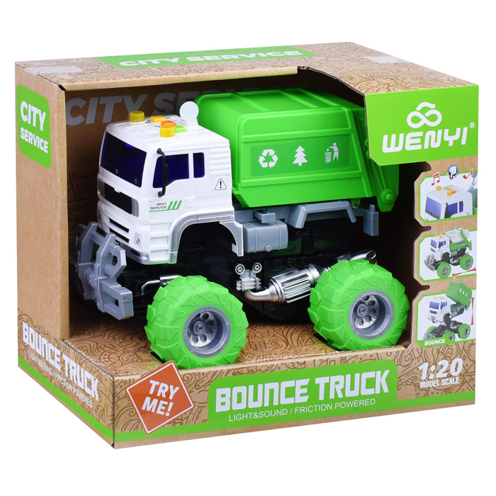 Машина WY523A "Спецтехника" 1:20 (свет, звук) на батарейках, в коробке