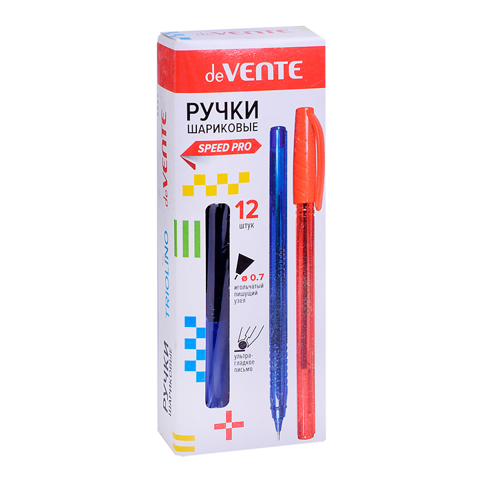 Ручка шариковая "Triolino Translucent" серия Speed Pro, d=0,7 мм, ультра гладкое письмо, че