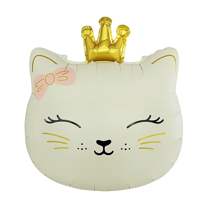 Шар (24''/61 см) Фигура, Кошечка Принцесса, Кремовый, Сатин, 1 шт. в уп. Шар (24''/61 см) Фигура, Кошечка Принцесса, Кремовый, Сатин, 1 шт. в уп.