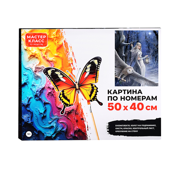 Набор для рисования MKR5040-5 "Картина по номерам 50х40 см. Полуночный вестник"