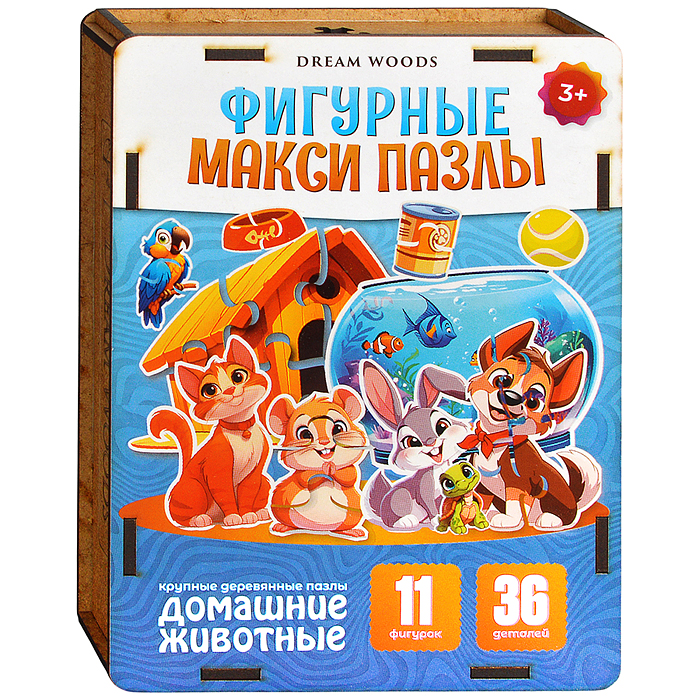 Деревянные макси пазлы-фигурки "Домашние животные" Деревянные макси пазлы-фигурки "Домашние животные"