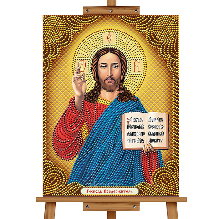 Мозаика алмазная MKA4030-58 "Спаситель" 30*40см.