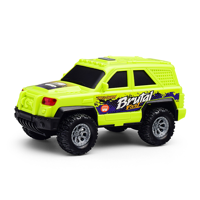 Машина JS166 "Джип. Брутал" 1:20 (свет, звук) в коробке