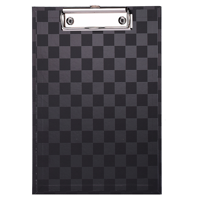 Клипборд "Total black" A5 (180x240 мм) картон толщина 2 мм, матовая ламинация,  Клипборд "Total black" A5 (180x240 мм) картон толщина 2 мм, матовая ламинация,