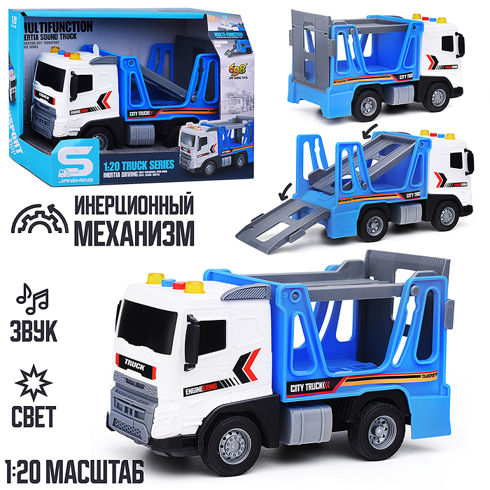 Машина JS177В "Спасатель" 1:20 (свет, звук) в коробке (синий) Машина JS177В "Спасатель" 1:20 (свет, звук) в коробке (синий)