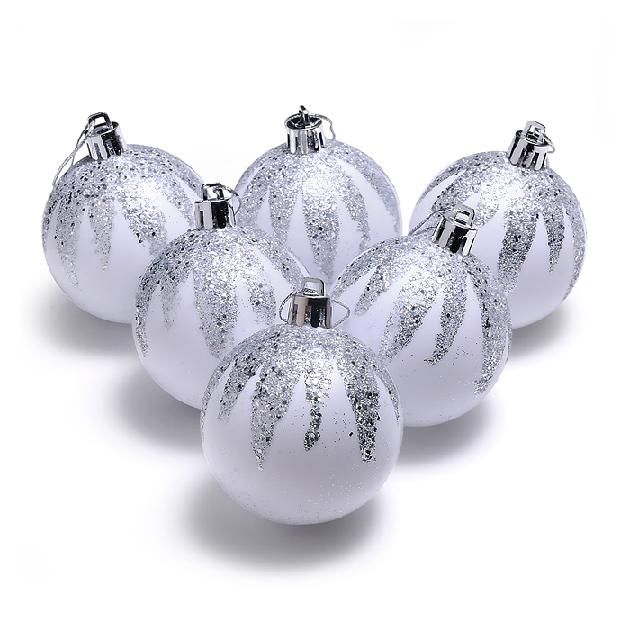 Набор новогодних украшений S2500 "Зимняя сказка" (6шт х 6см) Набор новогодних украшений S2500 "Зимняя сказка" (6шт х 6см)