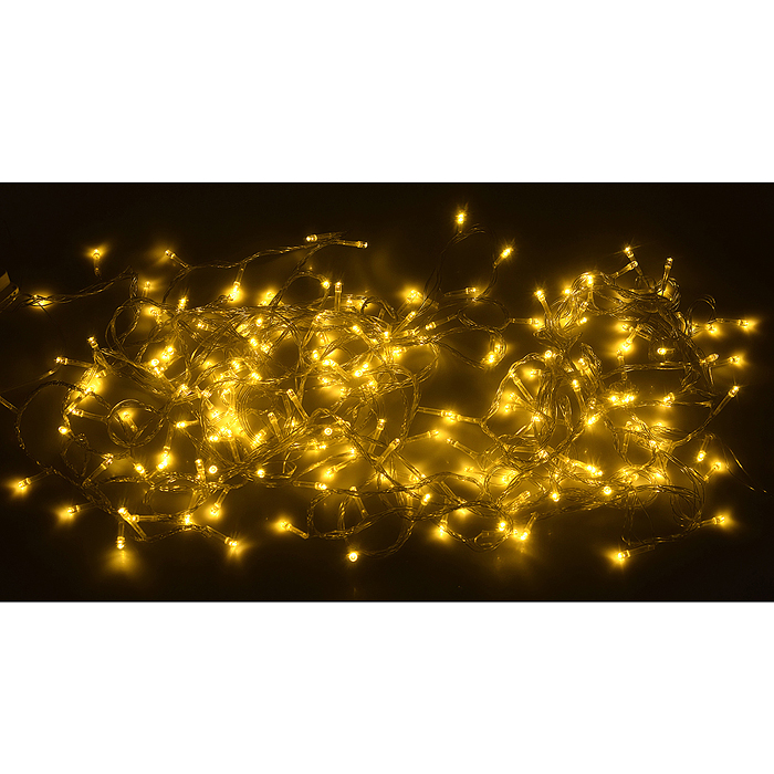Фото к товару Электрогирлянда, 10м, 100 ламп, теплый Электрогирлянда, 10м, 100 ламп, теплый