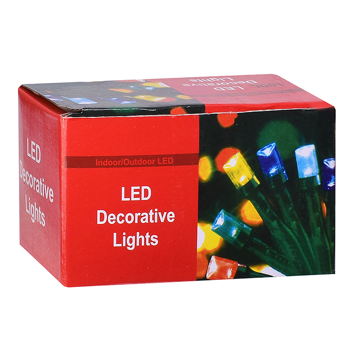 Фото к товару Электрогирлянда, 10м, 100 ламп, теплый Электрогирлянда, 10м, 100 ламп, теплый