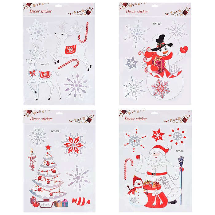 Наклейки для декора S2669 "Новогодние искры" (32х26 см)