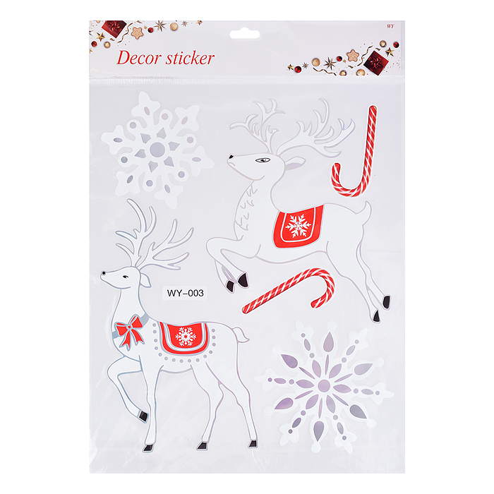 Наклейки для декора S2669 "Новогодние искры" (32х26 см)