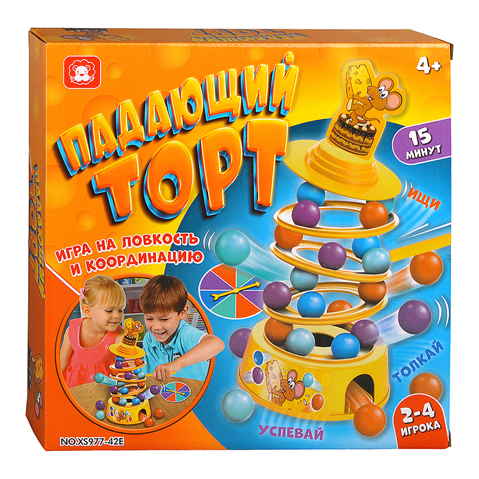 Фото к товару Игра настольная XS977-42E "Падающий торт" в коробке Игра настольная XS977-42E "Падающий торт" в коробке
