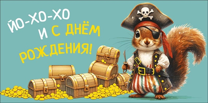 Конверт для денег "Йо-хо-хо и с днем рождения!" Конверт для денег "Йо-хо-хо и с днем рождения!"