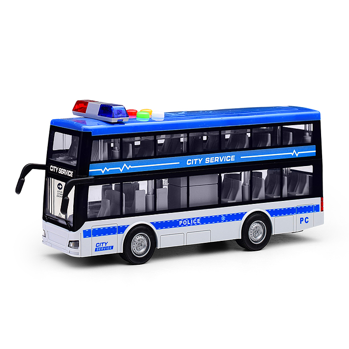 Автобус RJ5514A "Городская полиция" (свет, звук) в коробке