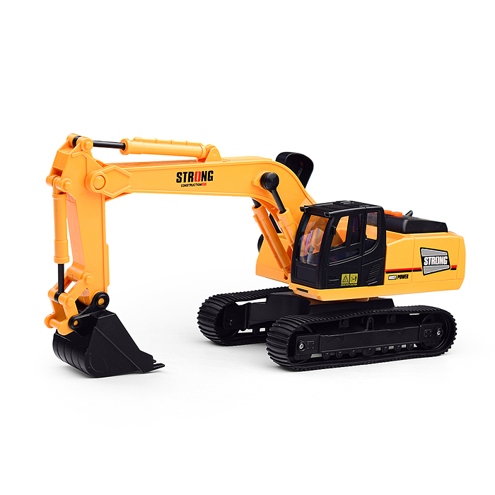 Экскаватор RJ3383A (свет, звук) в коробке (желтый)