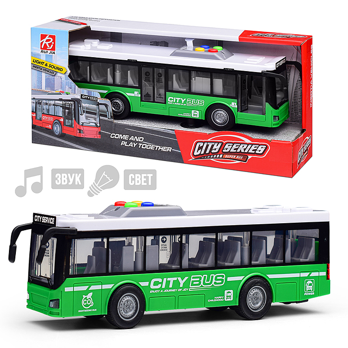 Автобус RJ5503 "Городской" (свет, звук) в коробке Автобус RJ5503 "Городской" (свет, звук) в коробке