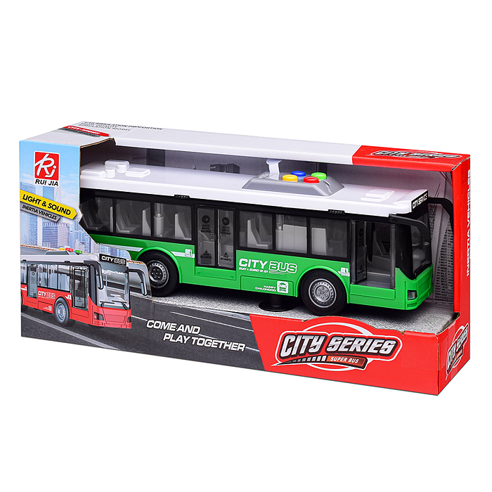 Автобус RJ5503 "Городской" (свет, звук) в коробке