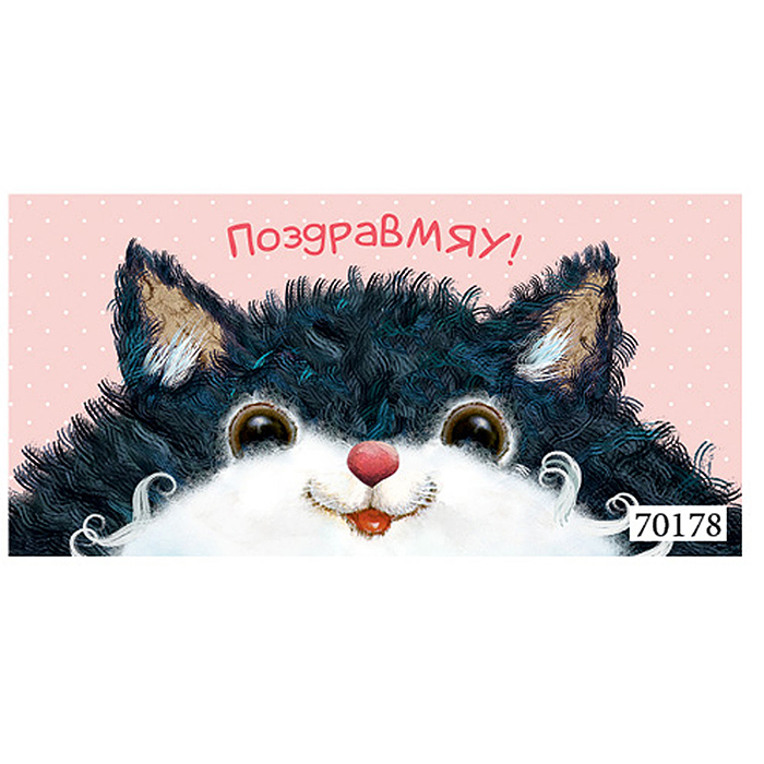 Открытка-конверт "Большой кот"  Открытка-конверт "Большой кот"