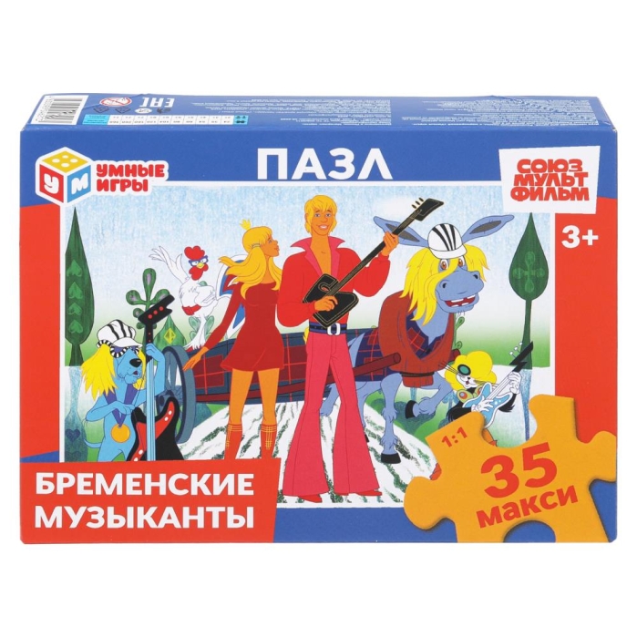 Макси-Пазлы 35 "Бременские музыканты" Союзмультфильм Макси-Пазлы 35 "Бременские музыканты" Союзмультфильм