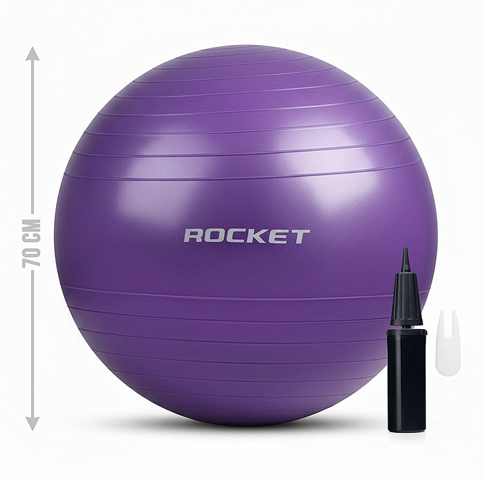 Фитбол 70см R0218 ROCKET (70-75см1000г)
