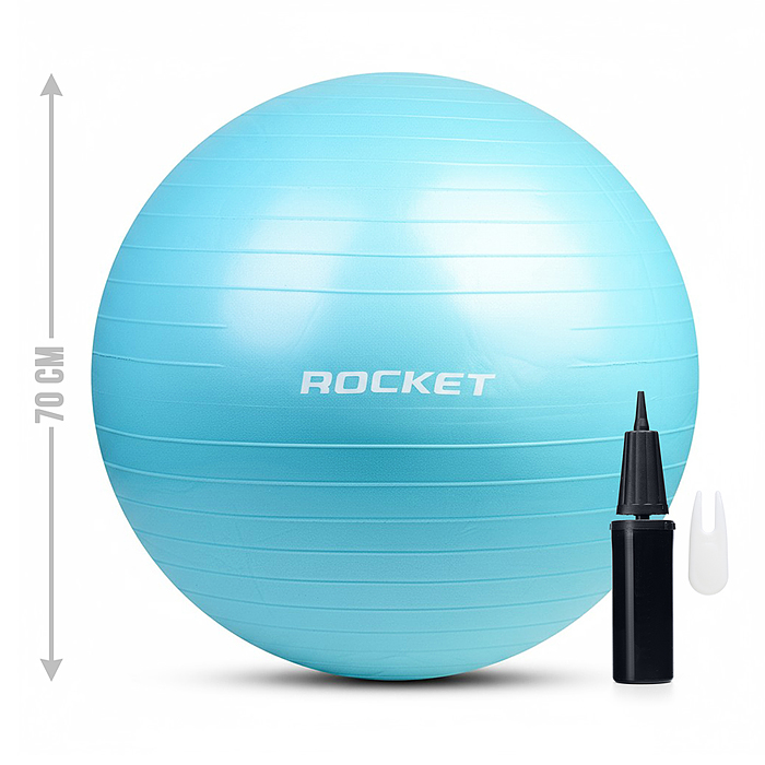 Фитбол 70см ROCKET R0218 (70-75см1000г)