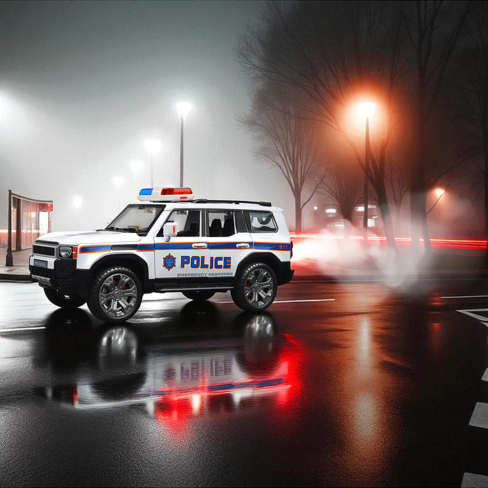 Фото к товару Машина HCL-621P "Полицейский внедорожник" (свет, звук, дым) в коробке Машина HCL-621P "Полицейский внедорожник" (свет, звук, дым) в коробке