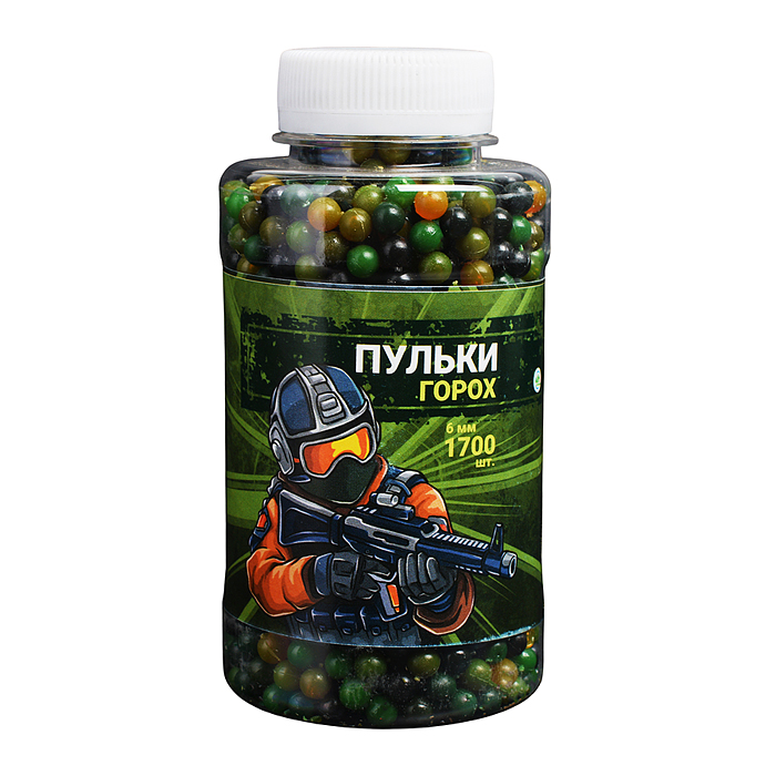 Пульки (1700 шт) "Горох" в банке  Пульки (1700 шт) "Горох" в банке