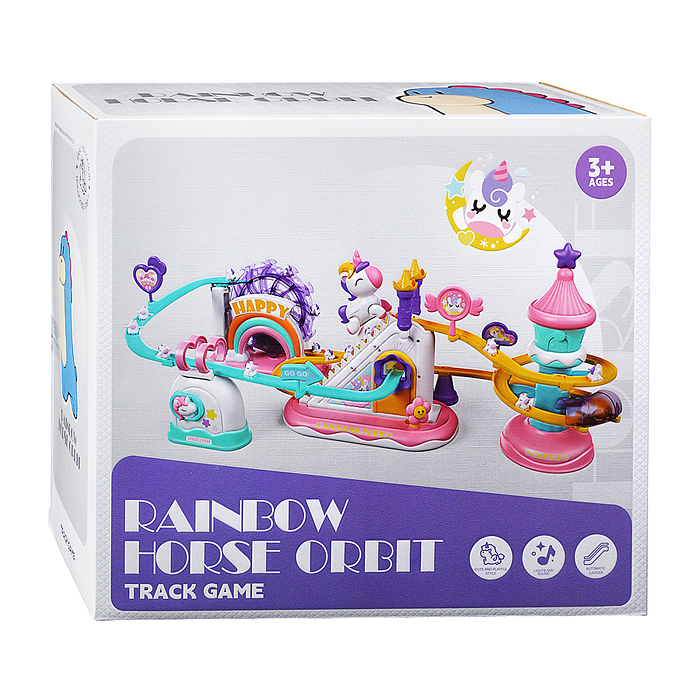 Игровой набор-трек 1026-101 "Единорог на горке" в коробке