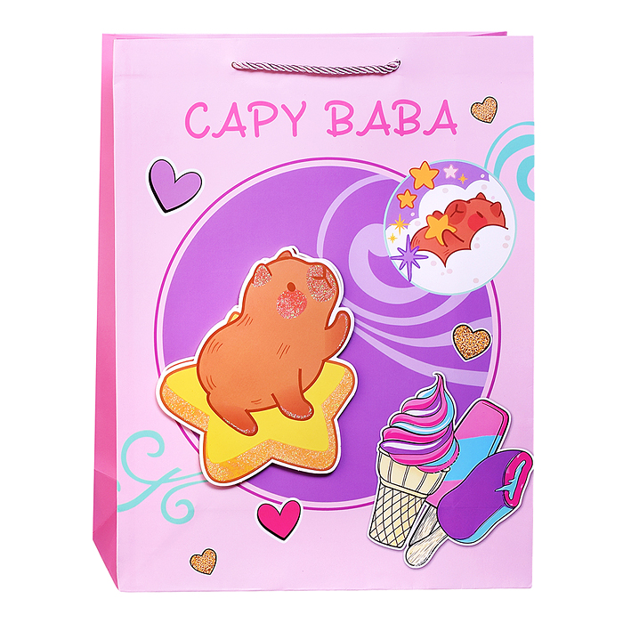 Пакет подарочный 00-7411 "Поздравляю!" 31*12*40см