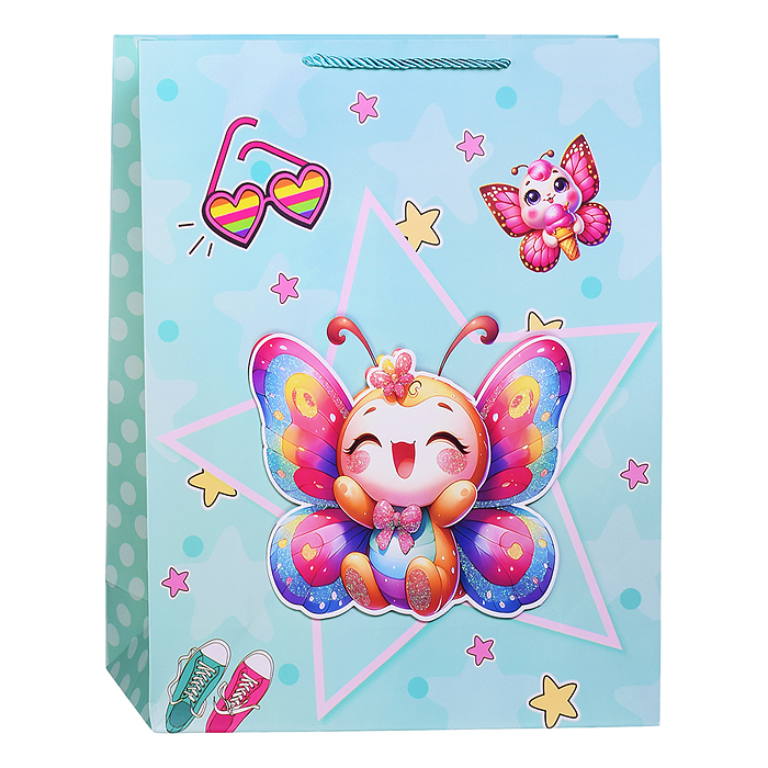 Пакет подарочный 00-7412 "Весёлого праздника" 31*12*40см