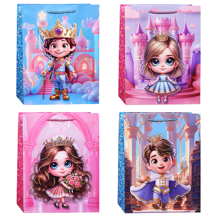 Пакет подарочный 00-7445 "Волшебный праздник" 26*32*10см