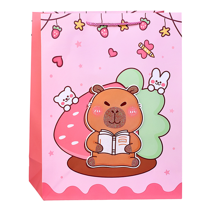 Пакет подарочный 00-7416 "Капибара" 31*12*40см