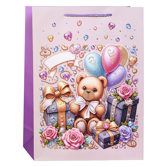 Пакет подарочный 00-7424 "Страна чудес" 40*30*12см