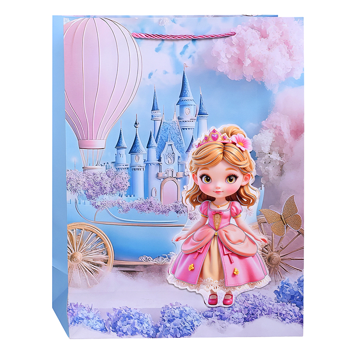 Пакет подарочный 00-7425 "Королевство радости" 40*30*12см