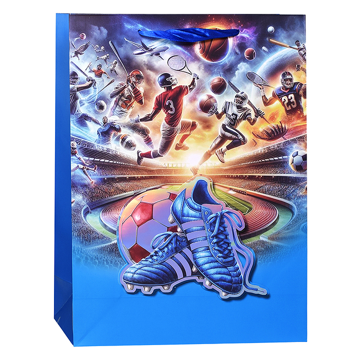 Пакет подарочный 00-7426 "Мир приключений" 40*30*12см