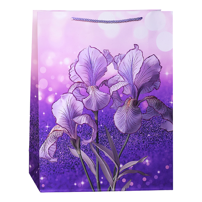 Пакет подарочный 00-7419 "Прекрасные цветы" 31*12*40см