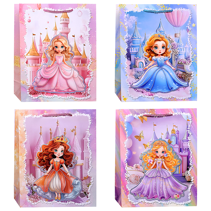 Пакет подарочный 00-7441 "Подарок для принцессы" 26*32*10см