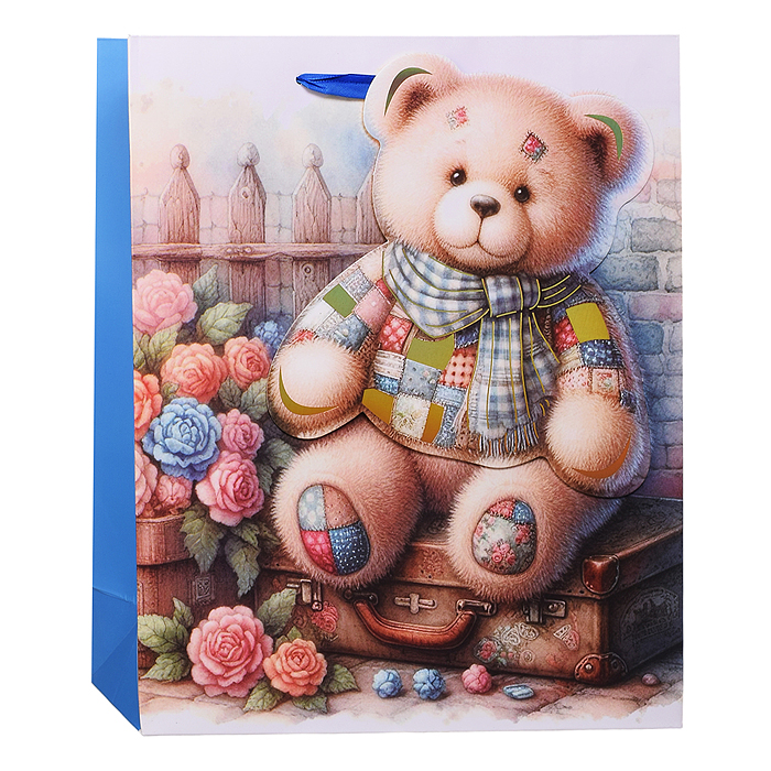 Пакет подарочный 00-7439 "Медвежонок" 26*32*10см