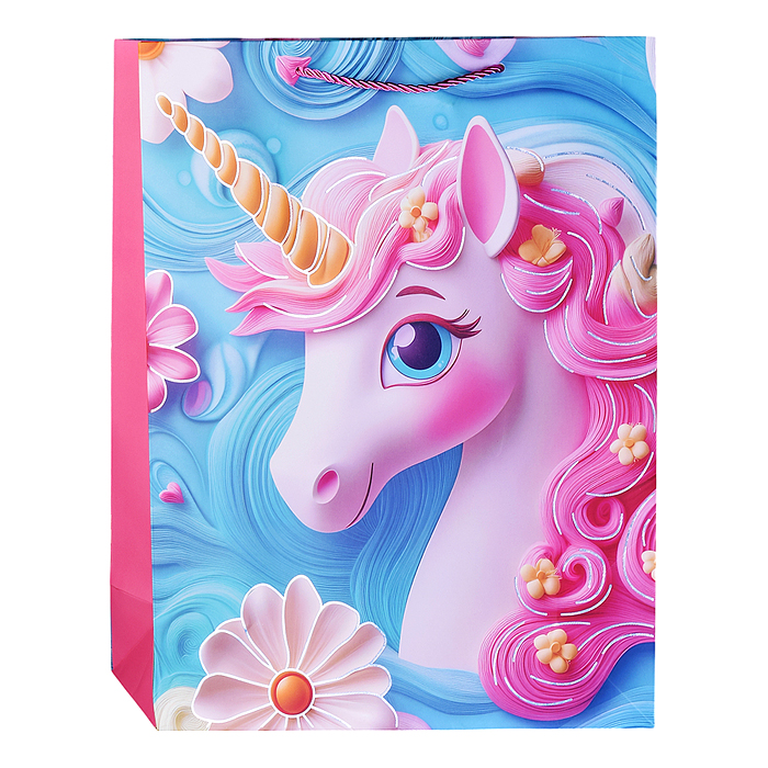 Пакет подарочный 00-7417 "Яркое поздравление" 31*12*40см