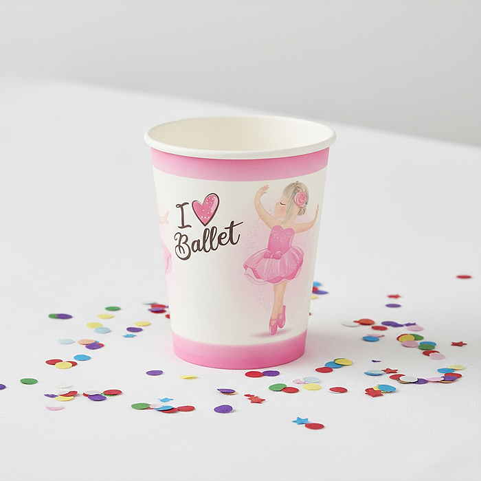 Набор посуды одноразовой 00-7485 "Балерина" стаканы (10 шт)