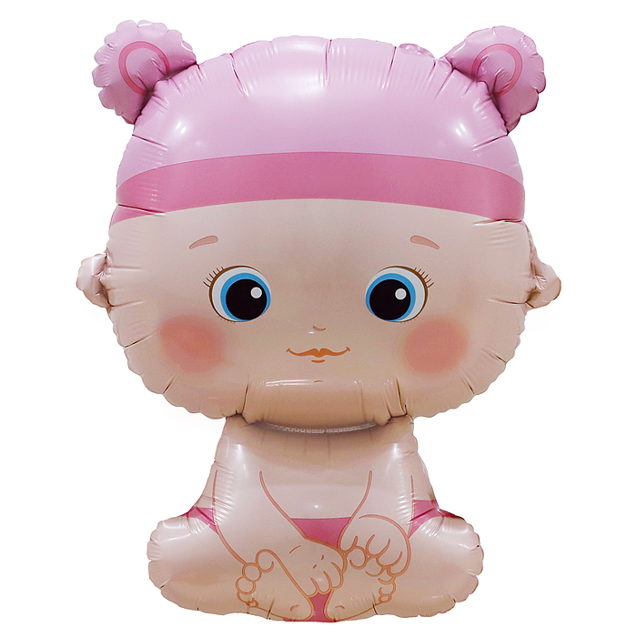 Шар (33''/84 см) Фигура, Малышка Девочка, 1 шт. в уп.