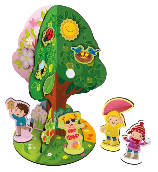 Игра развивающая на липучках "Времена года"