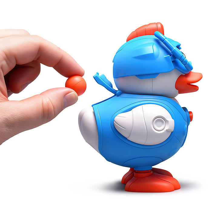 Конструктор ECXP2205-1 "Утенок" с отверткой, в коробке