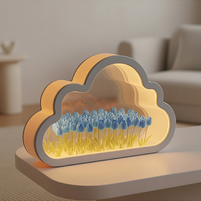 Набор для творчества-светильник XYD-08 "Облако" голубой, в пакете